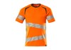 T-Shirt, moderne Passform hi-vis orange/moosgrün S ONE